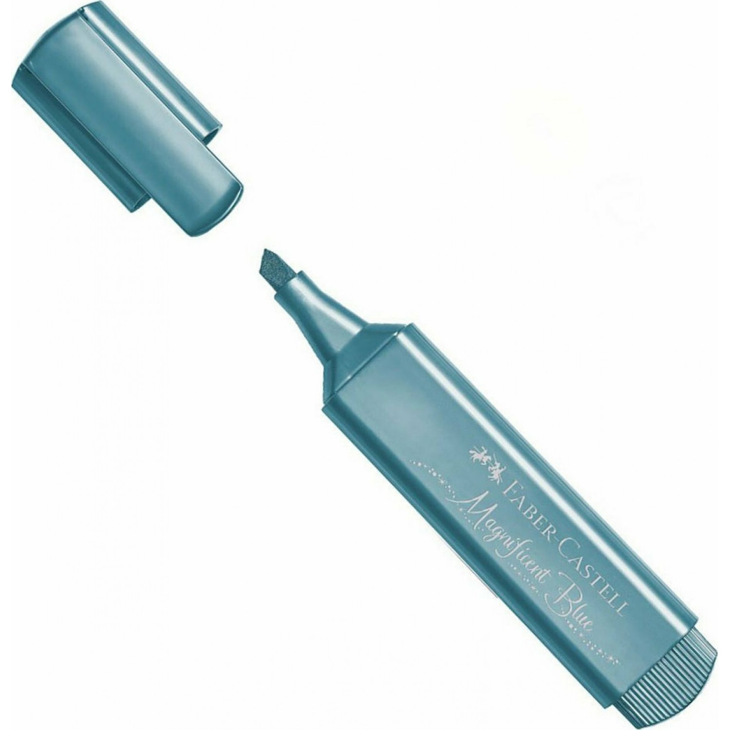 Faber-Castell Μαρκαδόρος Υπογράμμισης Μεταλλικό Γαλάζιο 5mm (154647)