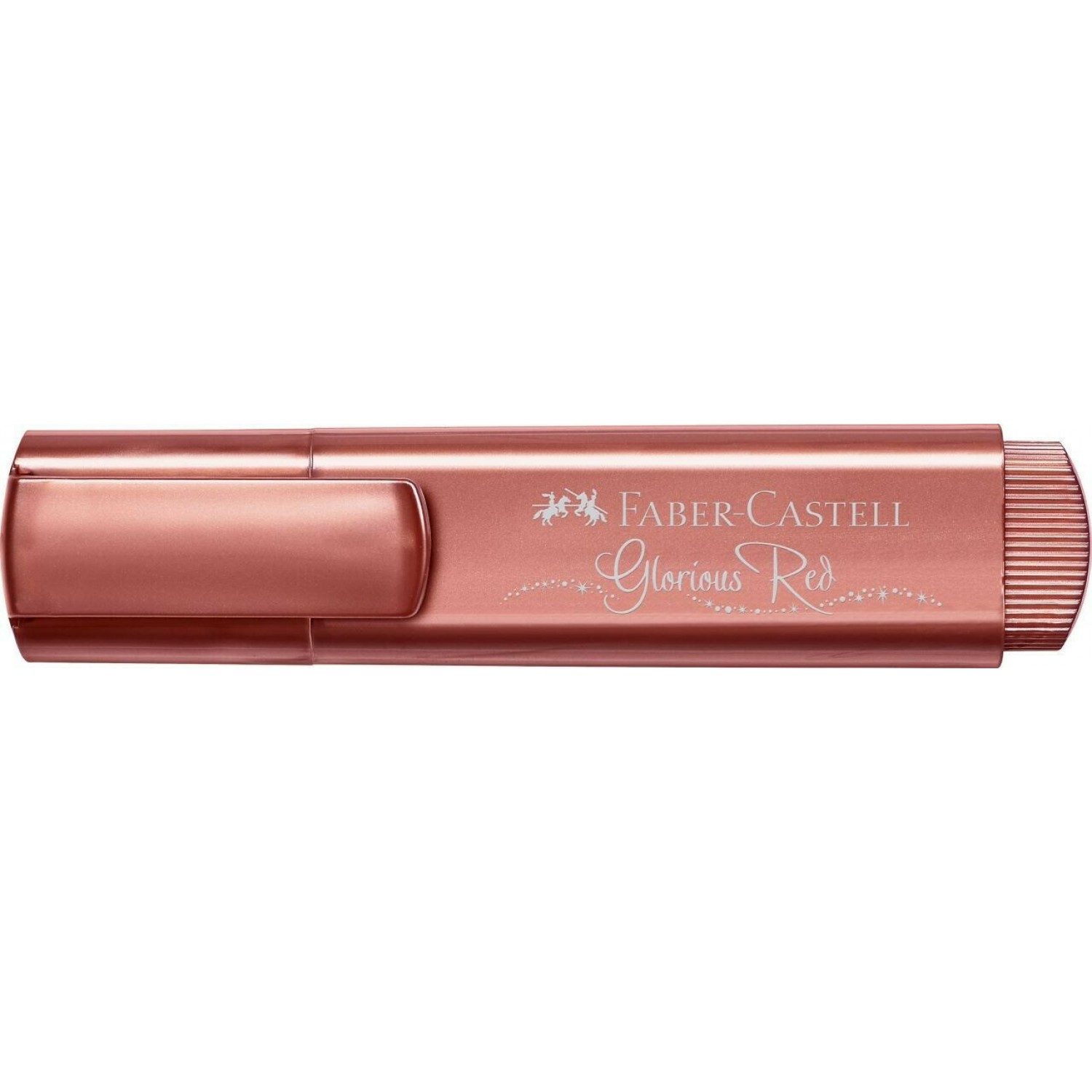 Faber-Castell Μαρκαδόρος Υπογράμμισης Μεταλλικό Κόκκινο 5mm (154673)