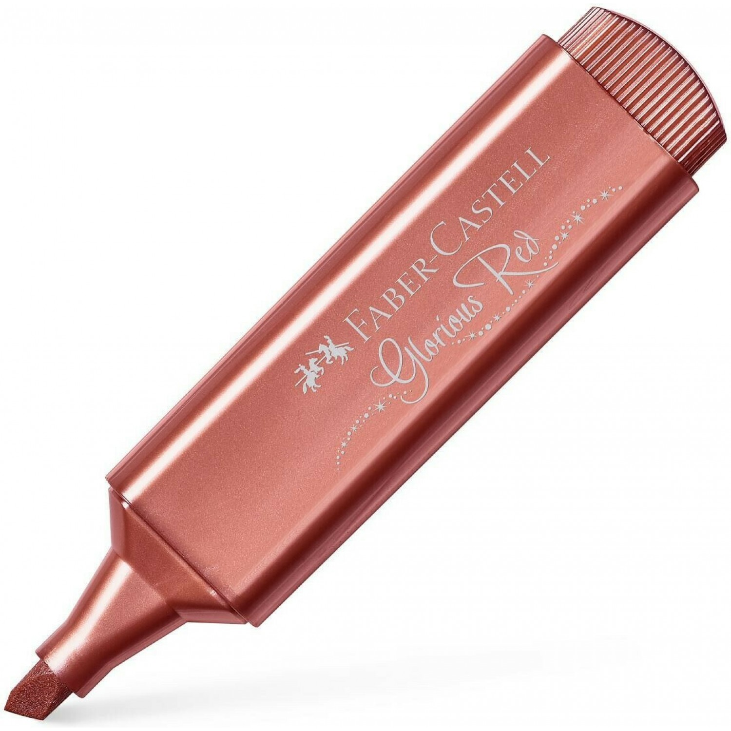 Faber-Castell Μαρκαδόρος Υπογράμμισης Μεταλλικό Κόκκινο 5mm (154673)