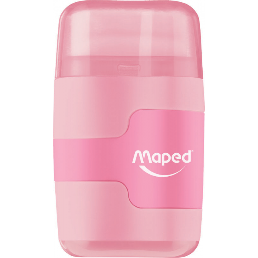 Maped Connect Διπλή Ξύστρα με Γόμα (Παστέλ Χρώματα) Maped Connect Διπλή Ξύστρα με Γόμα (Παστέλ Χρώματα)