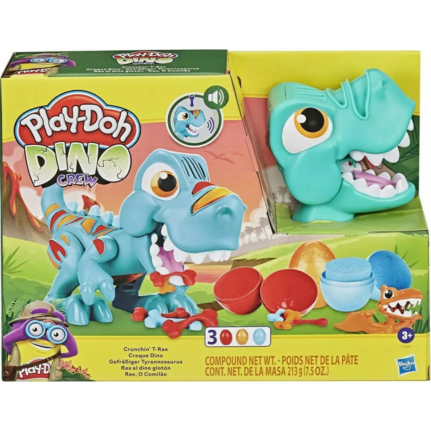 Hasbro Play-Doh Πλαστελίνη - Παιχνίδι Dino Crew Crunchin T-Rex Hasbro Play-Doh Πλαστελίνη - Παιχνίδι Dino Crew Crunchin T-Rex