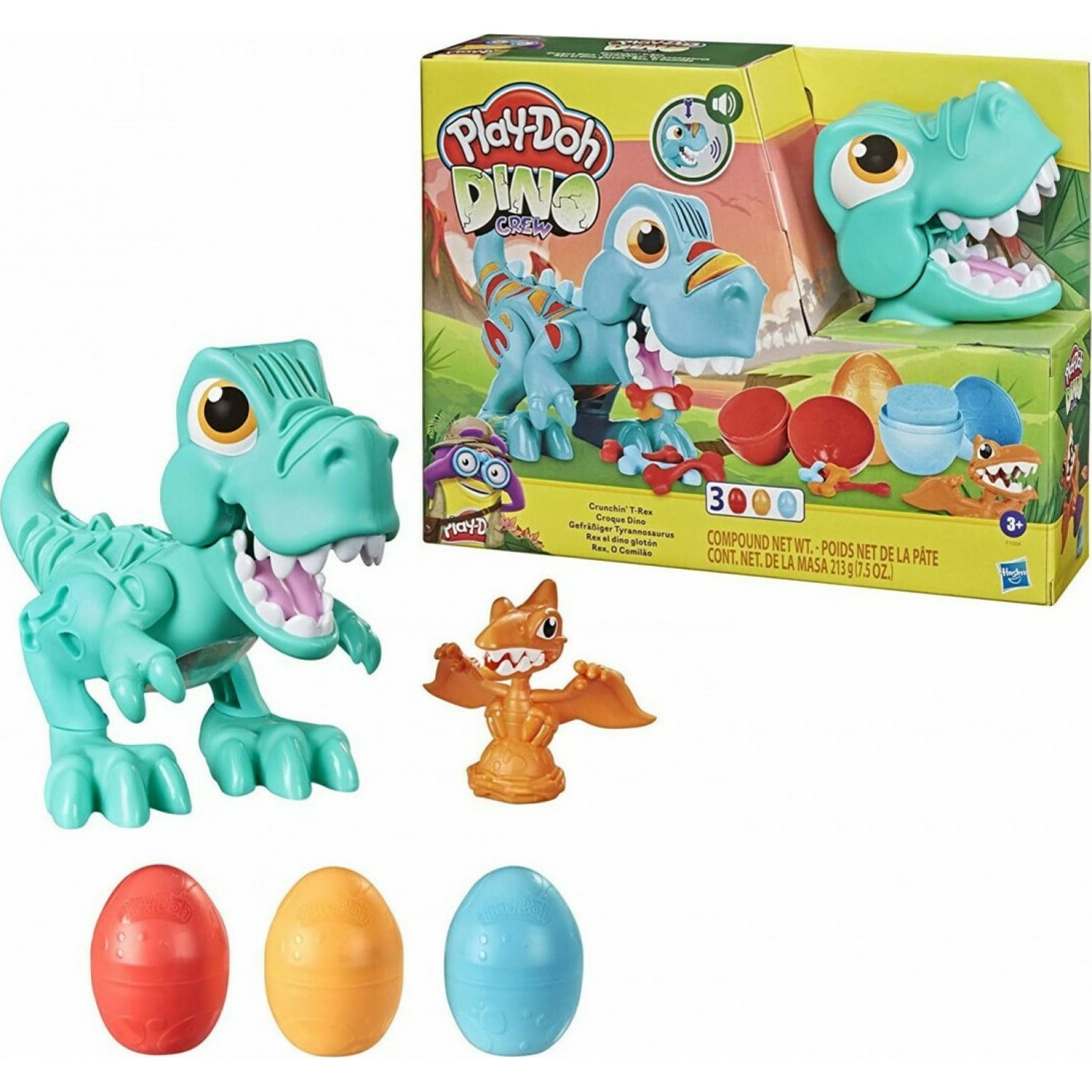 Hasbro Play-Doh Πλαστελίνη - Παιχνίδι Dino Crew Crunchin T-Rex Hasbro Play-Doh Πλαστελίνη - Παιχνίδι Dino Crew Crunchin T-Rex