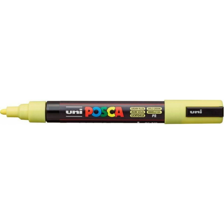 Uni-Ball Posca Ανεξίτηλος Μαρκαδόρος 1.8-2.5mm Κίτρινος (PC5M) Uni-Ball Posca Ανεξίτηλος Μαρκαδόρος 1.8-2.5mm Κίτρινος (PC5M)