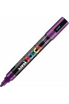 Uni-Ball Posca Ανεξίτηλος Μαρκαδόρος 1.8-2.5mm Μωβ (PC5M)