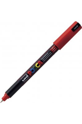 Uni-Ball Posca Μαρκαδόρος Σχεδίου 0.7mm Κόκκινος (PC1MR)