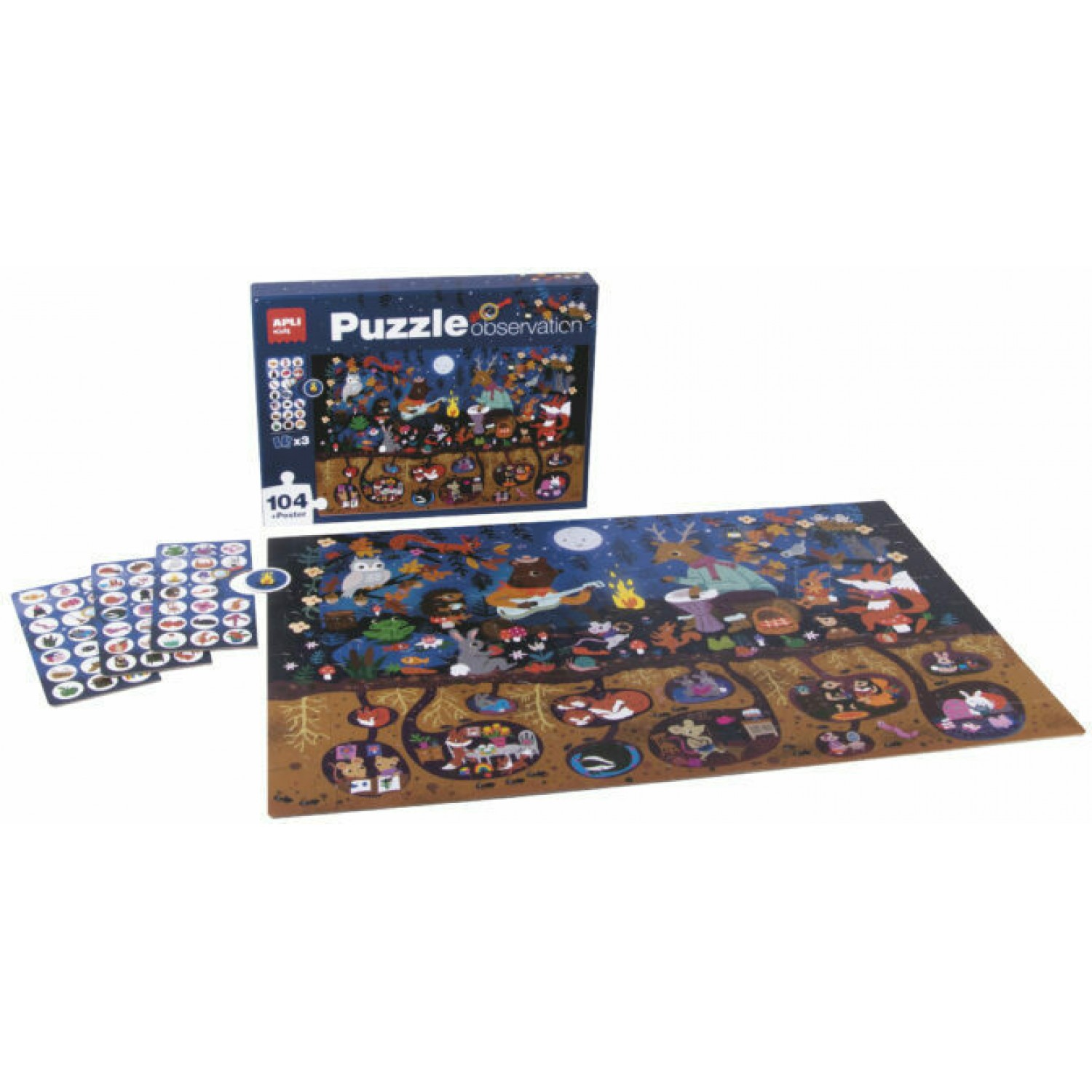 Apli Παιδικό Puzzle Τα Ζωάκια στη Φύση 140 Τεμάχια (18507)