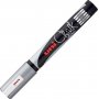Uni-Ball Chalk Marker Μαρκαδόρος Υγρής Κιμωλίας Ασημί 1.8-2.5mm (PWE-5M) Uni-Ball Chalk Marker Μαρκαδόρος Υγρής Κιμωλίας Ασημί 1.8-2.5mm (PWE-5M)