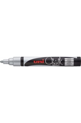 Uni-Ball Chalk Marker Μαρκαδόρος Υγρής Κιμωλίας Ασημί 1.8-2.5mm (PWE-5M) Uni-Ball Chalk Marker Μαρκαδόρος Υγρής Κιμωλίας Ασημί 1.8-2.5mm (PWE-5M)