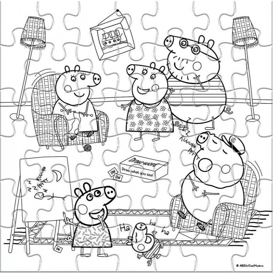 Luna Παιδικό Puzzle Peppa Pig Coloring (482630) Luna Παιδικό Puzzle Peppa Pig Coloring (482630)
