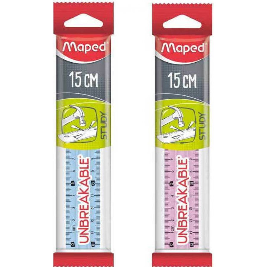 Maped Χάρακας Πλαστικός Διάφανος Άθραυστος Study 15cm Maped Χάρακας Πλαστικός Διάφανος Άθραυστος Study 15cm