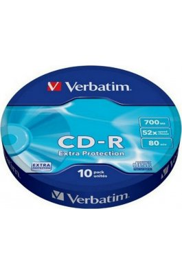 Verbatim Εγγράψιμα CD-R 52x 700MB Cake Box 10τμχ