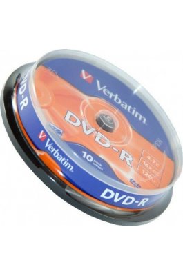 Verbatim Εγγράψιμα DVD-R 16x 4.7GB Cake Box 10τμχ (43523) Verbatim Εγγράψιμα DVD-R 16x 4.7GB Cake Box 10τμχ (43523)
