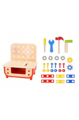 Tooky Toy Ξύλινος Πάγκος Εργαλείων (TF797)