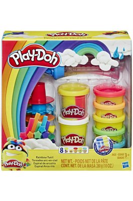 Hasbro Play-Doh Πλαστελίνη - Παιχνίδι Rainbow Twirl (E5372)