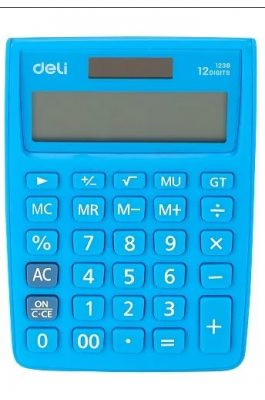 Deli Touch Αριθμομηχανή 12 Ψηφίων σε Μπλε (1238) Deli Touch Αριθμομηχανή 12 Ψηφίων σε Μπλε (1238)