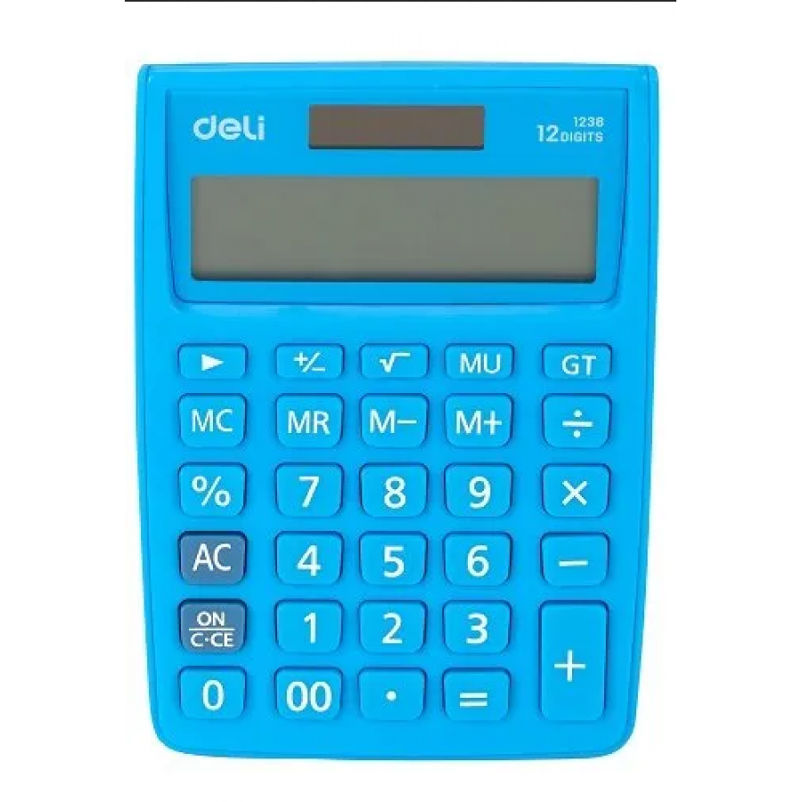 Deli Touch Αριθμομηχανή 12 Ψηφίων σε Μπλε (1238) Deli Touch Αριθμομηχανή 12 Ψηφίων σε Μπλε (1238)