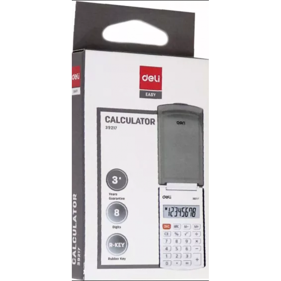 Deli Easy Protect Αριθμομηχανή Τσέπης σε Μαύρο (39217) Deli Easy Protect Αριθμομηχανή Τσέπης σε Μαύρο (39217)