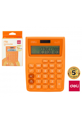 Deli Touch Αριθμομηχανή 12 Ψηφίων σε Πορτοκαλί (1238) Deli Touch Αριθμομηχανή 12 Ψηφίων σε Πορτοκαλί (1238)