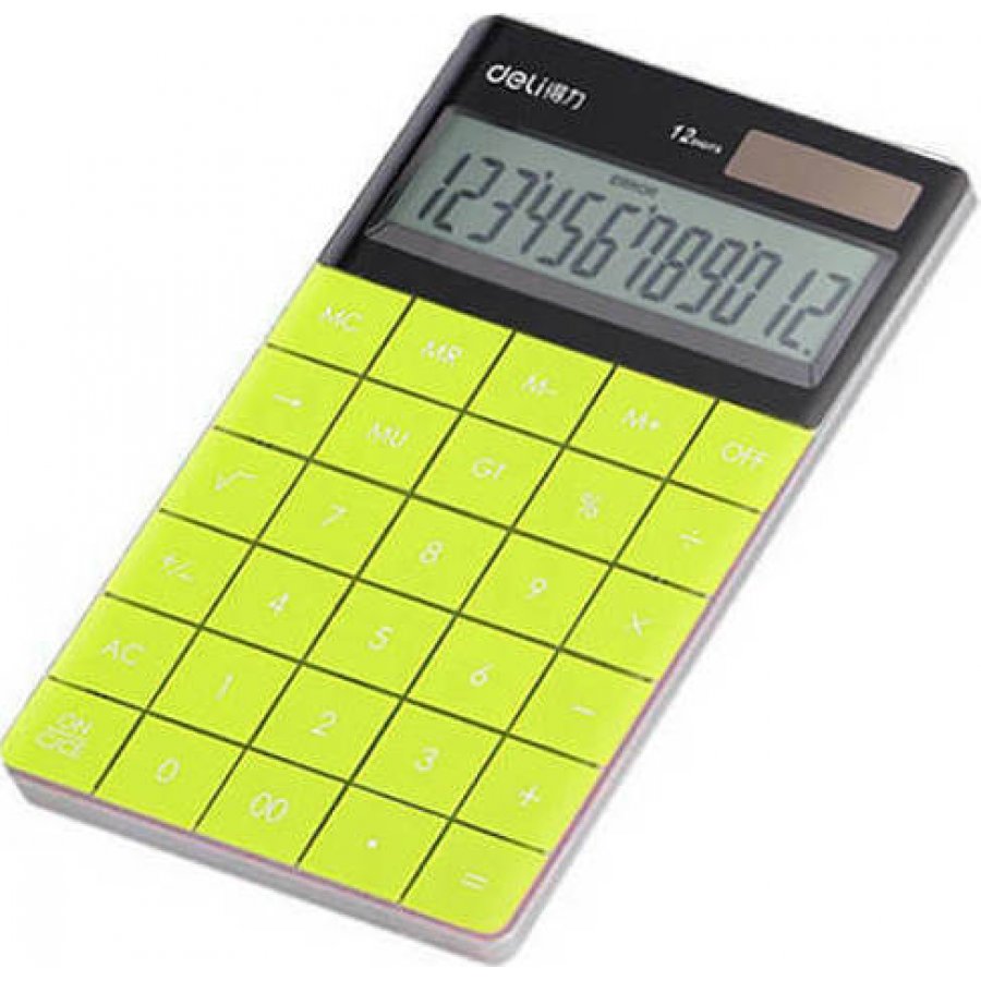 Deli Touch Αριθμομηχανή 12 Ψηφίων σε Πράσινο (1589G) Deli Touch Αριθμομηχανή 12 Ψηφίων σε Πράσινο (1589G)