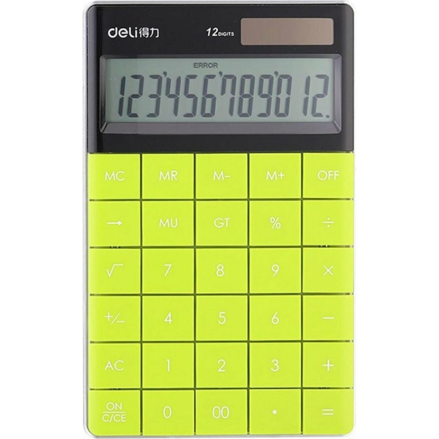 Deli Touch Αριθμομηχανή 12 Ψηφίων σε Πράσινο (1589G) Deli Touch Αριθμομηχανή 12 Ψηφίων σε Πράσινο (1589G)