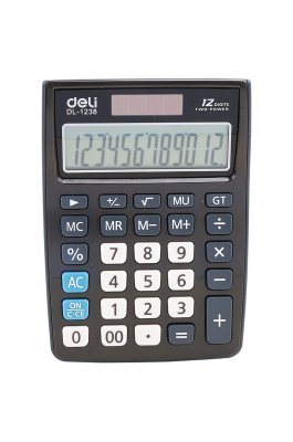 Deli Touch Αριθμομηχανή 12 Ψηφίων σε Γκρι (1238) Deli Touch Αριθμομηχανή 12 Ψηφίων σε Γκρι (1238)