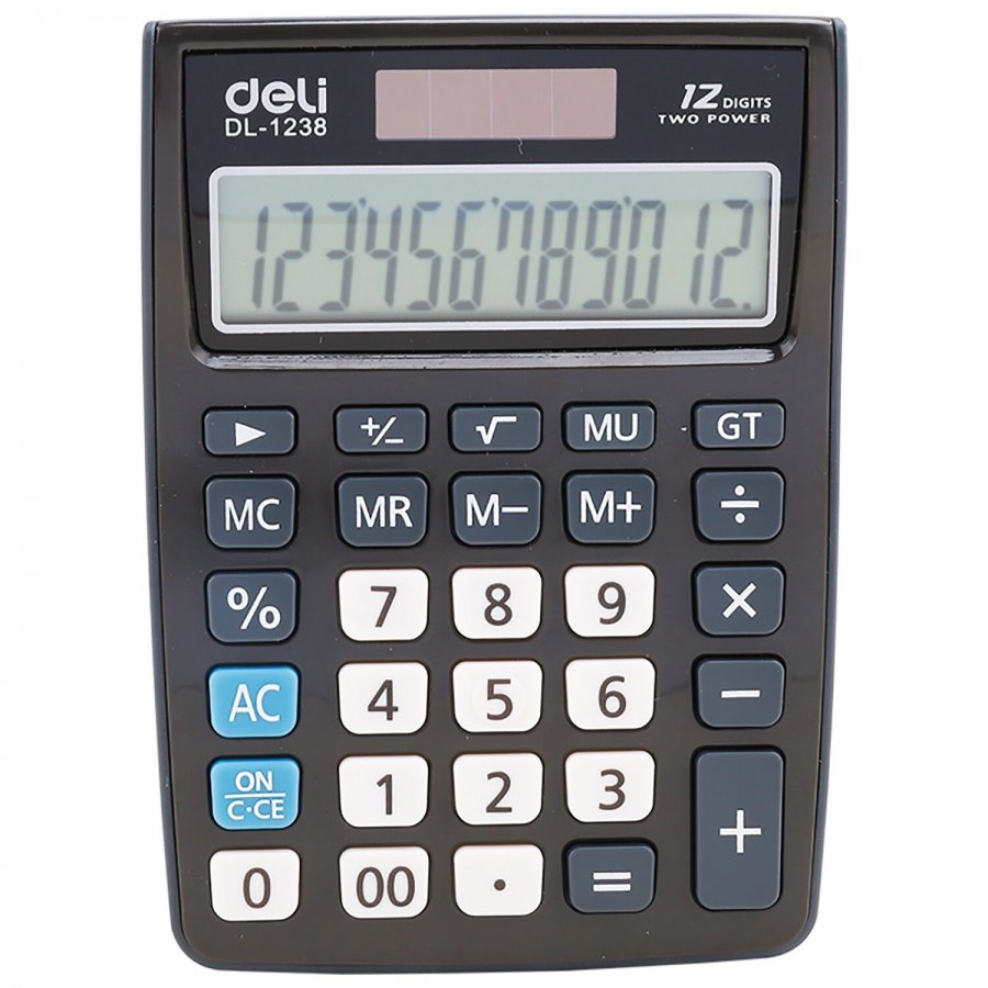Deli Touch Αριθμομηχανή 12 Ψηφίων σε Γκρι (1238) Deli Touch Αριθμομηχανή 12 Ψηφίων σε Γκρι (1238)