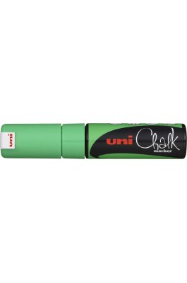 Uni-Ball Chalk Marker Μαρκαδόρος Υγρής Κιμωλίας Πράσινο Φωσφοριζέ 8.0mm (PWE8K)