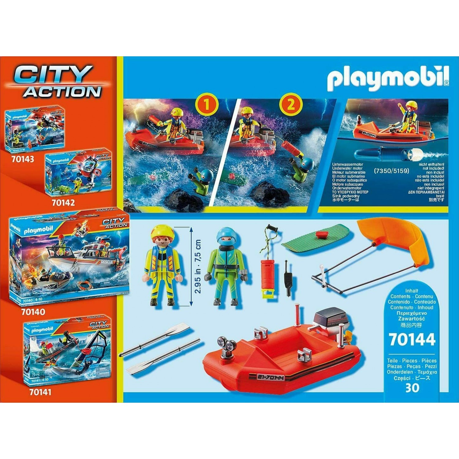 Playmobil City Επιχείρηση Διάσωσης Kitesurfer Με Σκάφος (70144) Playmobil City Επιχείρηση Διάσωσης Kitesurfer Με Σκάφος (70144)