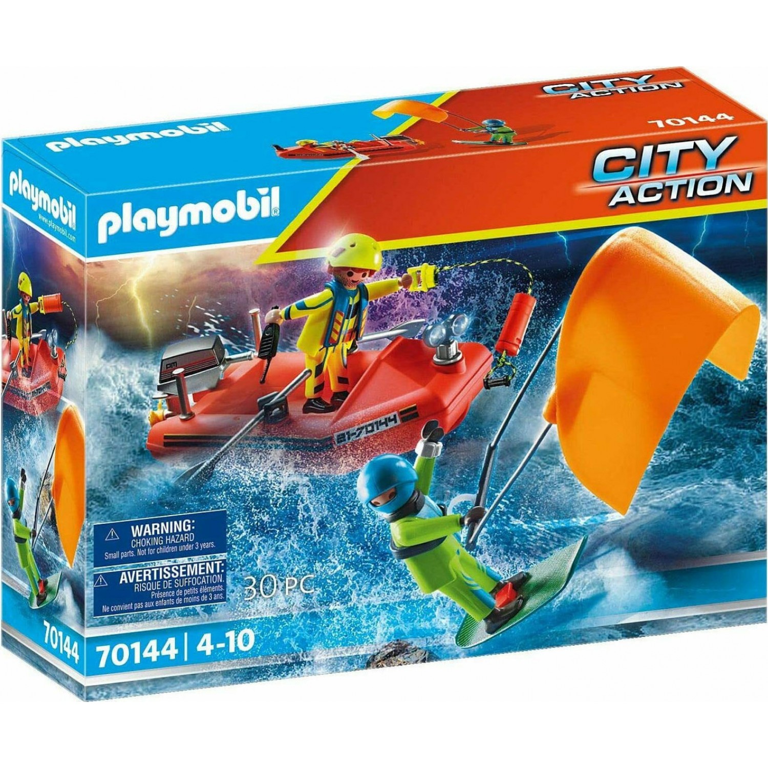 Playmobil City Επιχείρηση Διάσωσης Kitesurfer Με Σκάφος (70144) Playmobil City Επιχείρηση Διάσωσης Kitesurfer Με Σκάφος (70144)