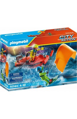 Playmobil City Επιχείρηση Διάσωσης Kitesurfer Με Σκάφος (70144)