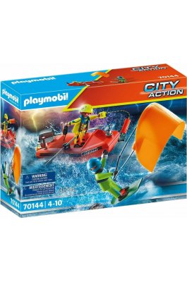 Playmobil City Επιχείρηση Διάσωσης Kitesurfer Με Σκάφος (70144)