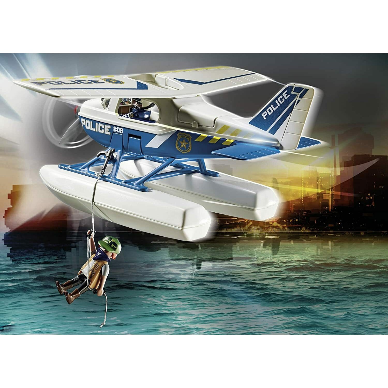 Playmobil City Action Καταδίωξη Λαθρέμπορων από Αστυνομικό Υδροπλάνο (70779)