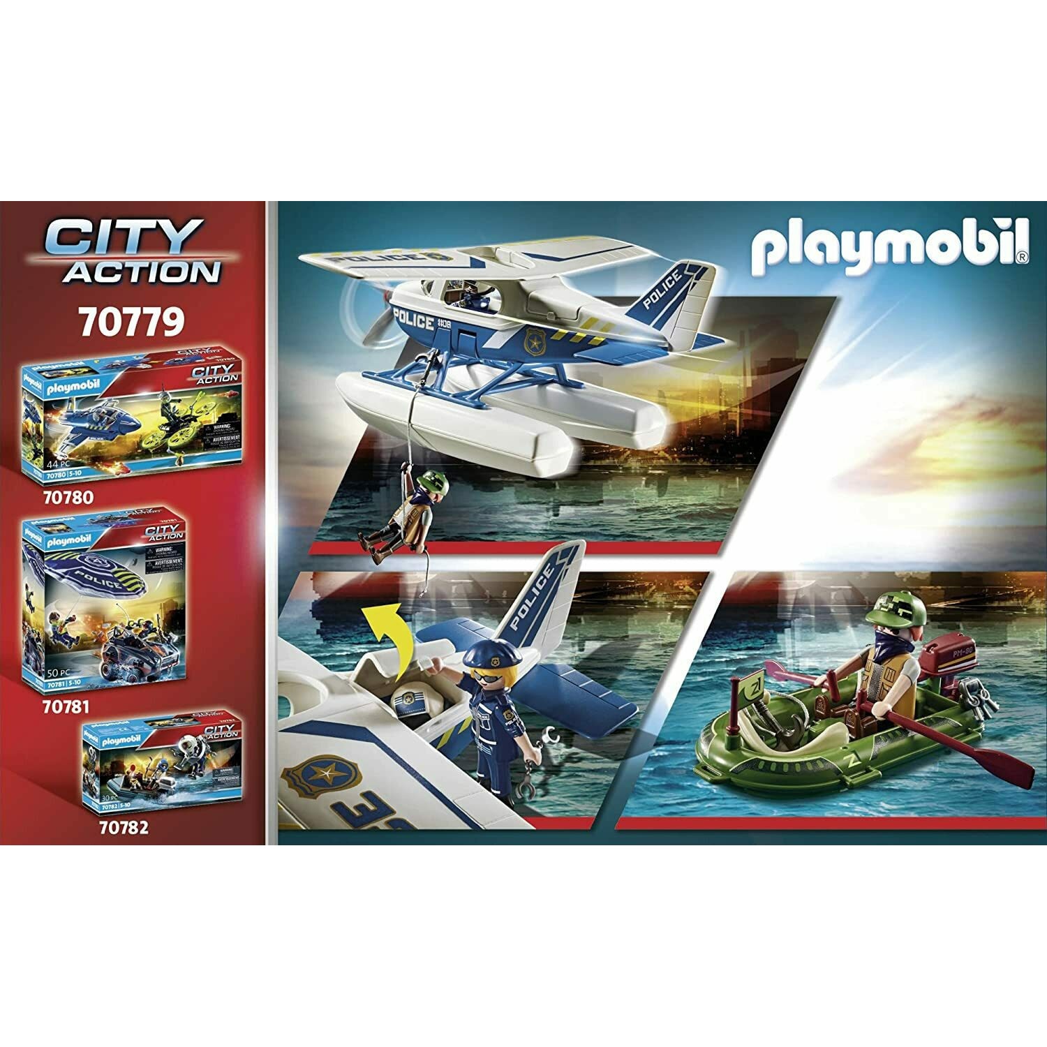 Playmobil City Action Καταδίωξη Λαθρέμπορων από Αστυνομικό Υδροπλάνο (70779)
