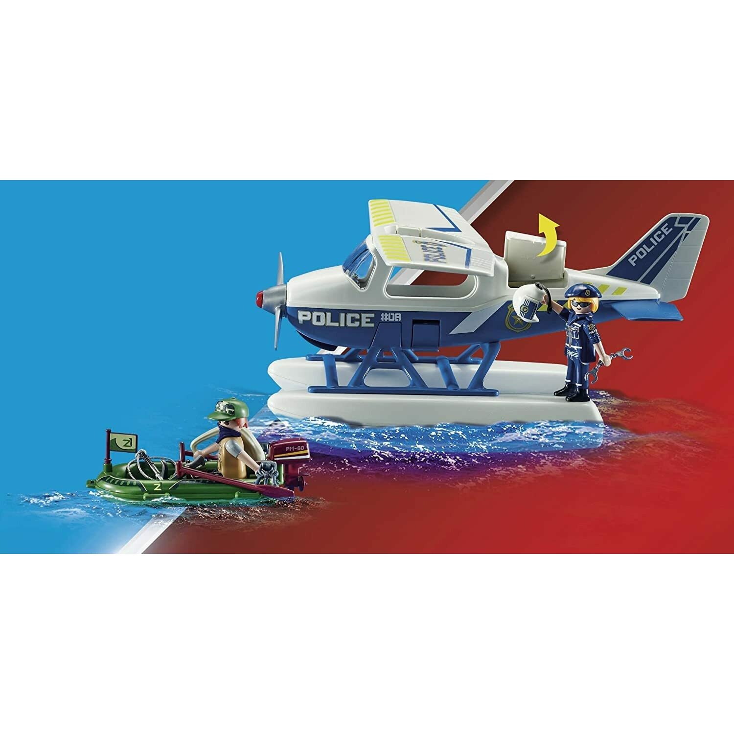 Playmobil City Action Καταδίωξη Λαθρέμπορων από Αστυνομικό Υδροπλάνο (70779)