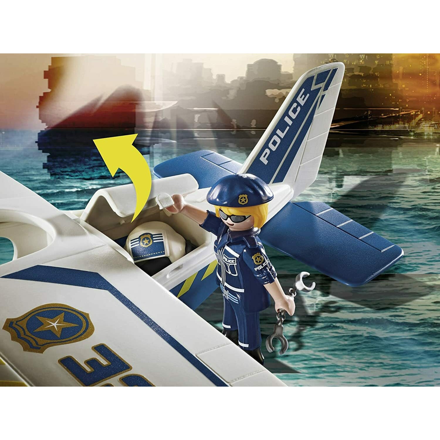 Playmobil City Action Καταδίωξη Λαθρέμπορων από Αστυνομικό Υδροπλάνο (70779)