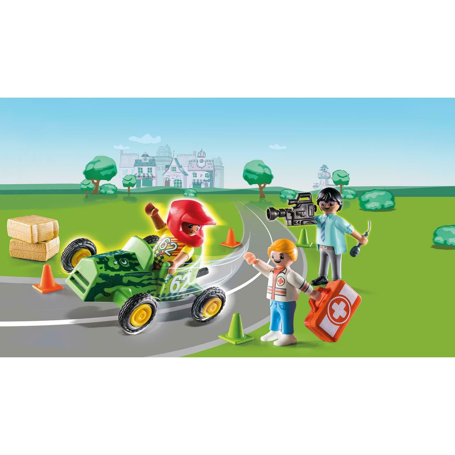 Playmobil Duck On Call Διάσωση στα Go-Kart (70919)