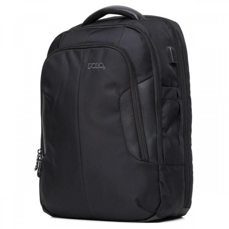 Polo Techerα Υφασμάτινο Σακίδιο Πλάτης Μαύρο (9020102000) Polo Techerα Υφασμάτινο Σακίδιο Πλάτης Μαύρο (9020102000)