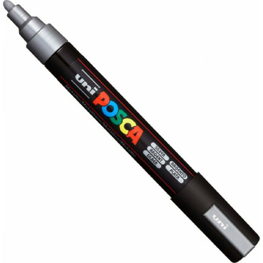 Uni-Ball Posca Ανεξίτηλος Μαρκαδόρος 1.8-2.5mm Ασημί (PC5M) Uni-Ball Posca Ανεξίτηλος Μαρκαδόρος 1.8-2.5mm Ασημί (PC5M)