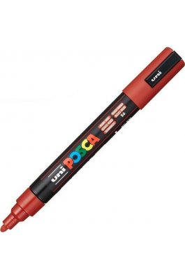 Uni-Ball Posca Ανεξίτηλος Μαρκαδόρος 1.8-2.5mm Ρουμπινί  (PC5M)