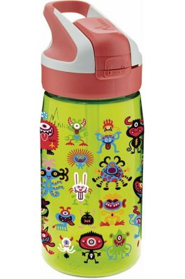 Laken Πλαστικό Παγούρι με Καλαμάκι Pekemonsters 450ml Laken Πλαστικό Παγούρι με Καλαμάκι Pekemonsters 450ml