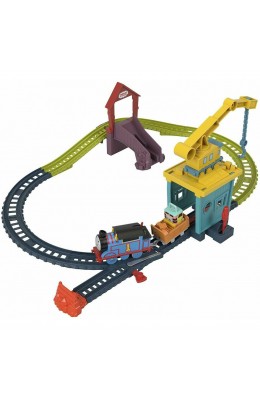 Fisher Price Τόμας Το Τρενάκι Πίστα και Σταθμός Επισκευών με την Καρλι και τη Σαντι (HDY58)