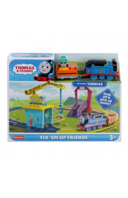 Fisher Price Τόμας Το Τρενάκι Πίστα και Σταθμός Επισκευών με την Καρλι και τη Σαντι (HDY58)