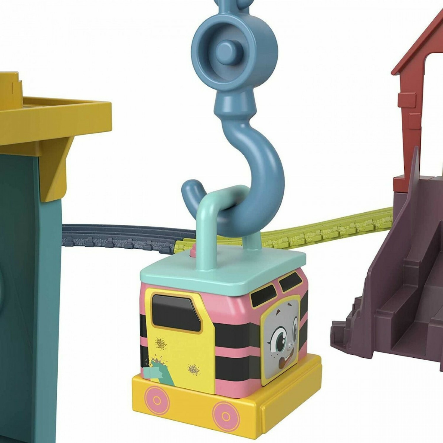 Fisher Price Τόμας Το Τρενάκι Πίστα και Σταθμός Επισκευών με την Καρλι και τη Σαντι (HDY58)