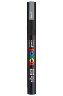 Uni-Ball Posca Ανεξίτηλος Μαρκαδόρος 0.9-1.3mm Ασημί (PC3M) Uni-Ball Posca Ανεξίτηλος Μαρκαδόρος 0.9-1.3mm Ασημί (PC3M)