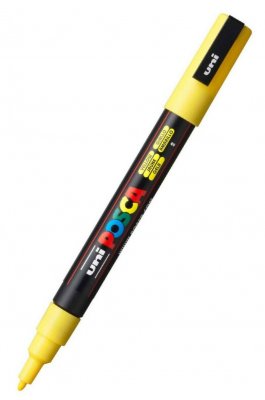 Uni-Ball Posca Ανεξίτηλος Μαρκαδόρος 0.9-1.3mm Κίτρινος (PC3M) Uni-Ball Posca Ανεξίτηλος Μαρκαδόρος 0.9-1.3mm Κίτρινος (PC3M)