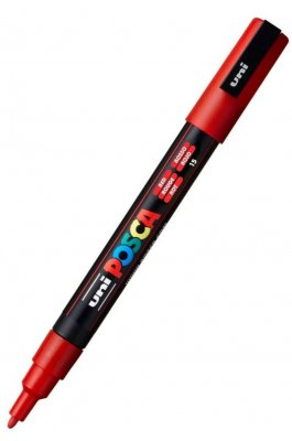 Uni-Ball Posca Ανεξίτηλος Μαρκαδόρος 0.9-1.3mm Κόκκινος (PC3M) Uni-Ball Posca Ανεξίτηλος Μαρκαδόρος 0.9-1.3mm Κόκκινος (PC3M)