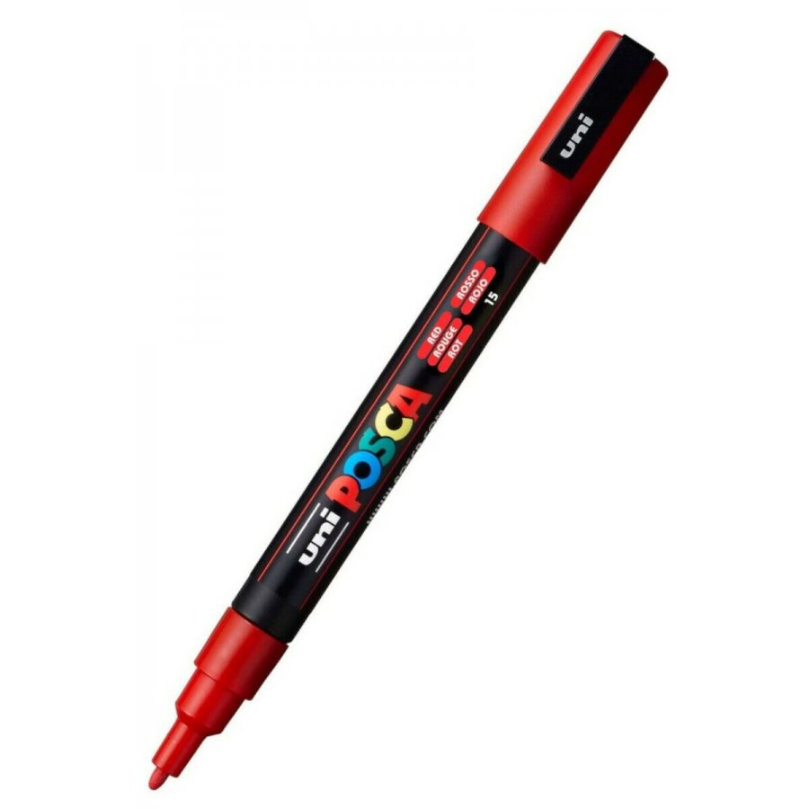 Uni-Ball Posca Ανεξίτηλος Μαρκαδόρος 0.9-1.3mm Κόκκινος (PC3M) Uni-Ball Posca Ανεξίτηλος Μαρκαδόρος 0.9-1.3mm Κόκκινος (PC3M)