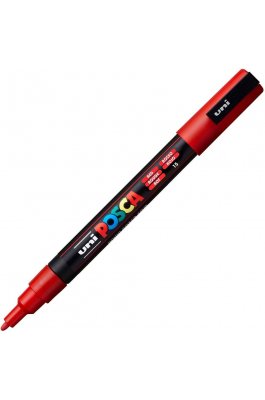 Uni-Ball Posca Ανεξίτηλος Μαρκαδόρος 0.9-1.3mm Κόκκινος (PC3M)