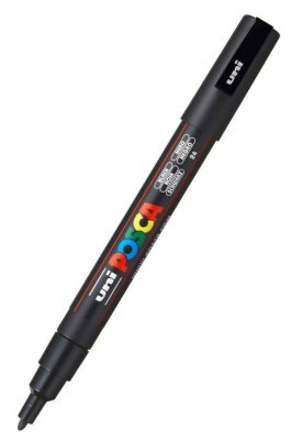 Uni-Ball Posca Ανεξίτηλος Μαρκαδόρος 0.9-1.3mm Μαύρος (PC3M) Uni-Ball Posca Ανεξίτηλος Μαρκαδόρος 0.9-1.3mm Μαύρος (PC3M)