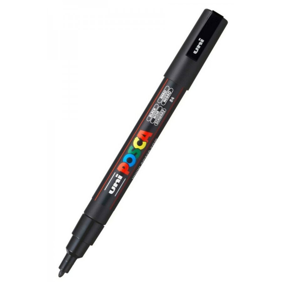 Uni-Ball Posca Ανεξίτηλος Μαρκαδόρος 0.9-1.3mm Μαύρος (PC3M) Uni-Ball Posca Ανεξίτηλος Μαρκαδόρος 0.9-1.3mm Μαύρος (PC3M)